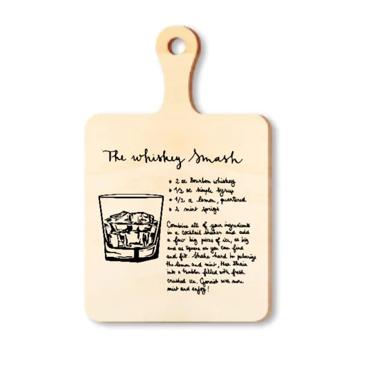 Whiskey Smash Display Cutting Board