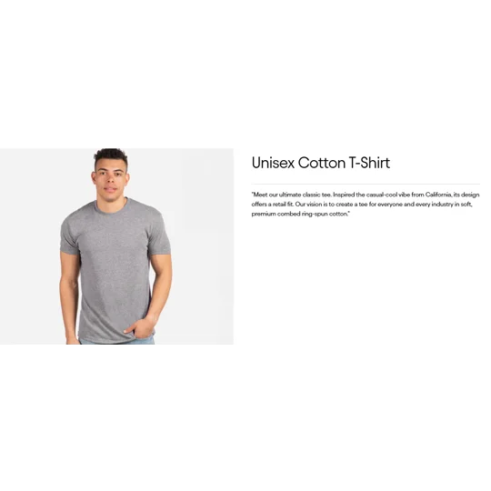Next Level 3600 Navy Short Sleeve-Employee Only
