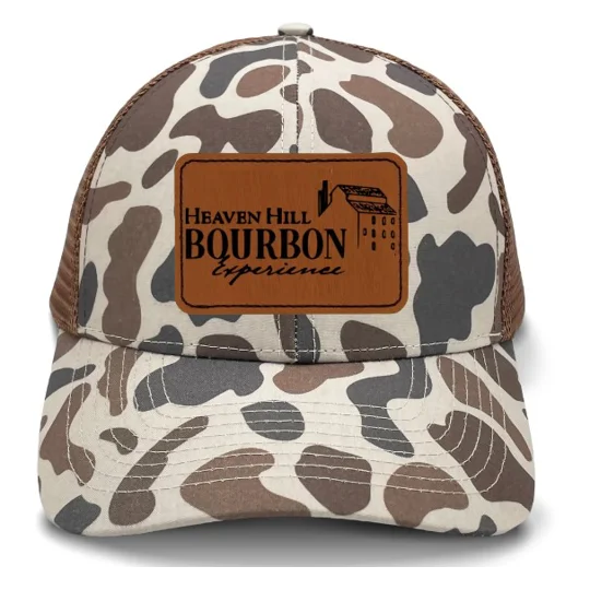 Whiskey Leather Patch Hat