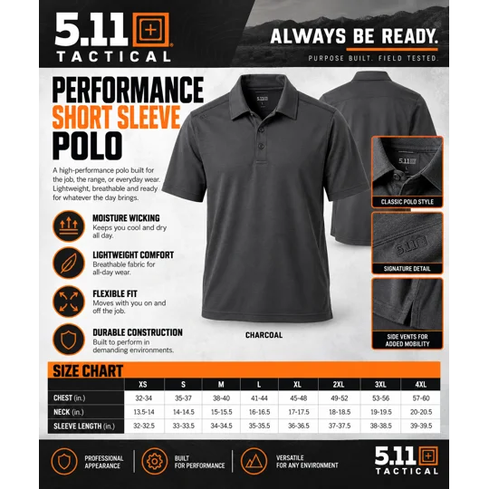 LCES FT 5.11 POLO MENS
