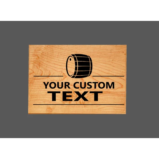 Barrel Room Engraved Display