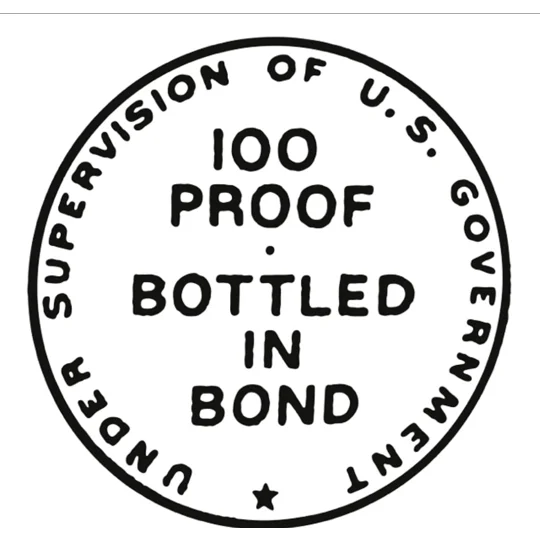 Bottled in Bond Engraved display