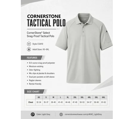 LCES CS420 CornerStone Select Lightweight Snag-Proof Tactical PoloMENS