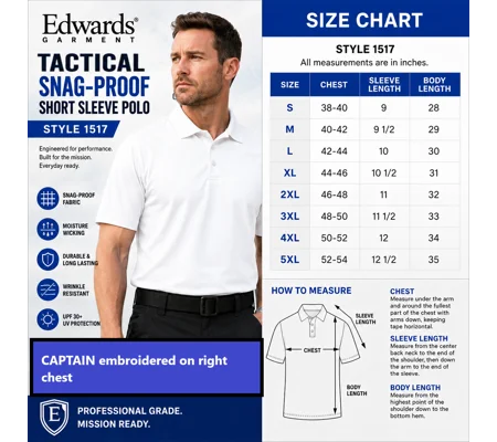 GCES UNISEX POLO WHITE