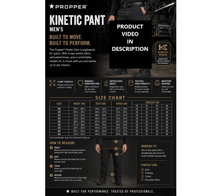 GCES MENS PROPPER KINETIC PANT