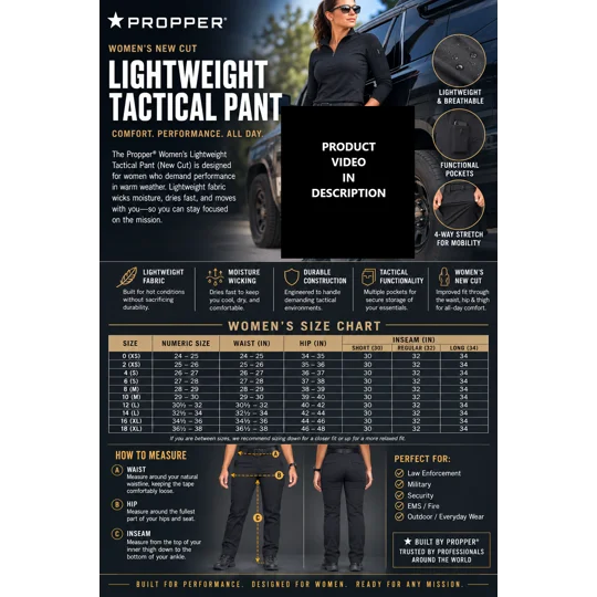 GCES WOMENS LIGHTWEIGHT PANT