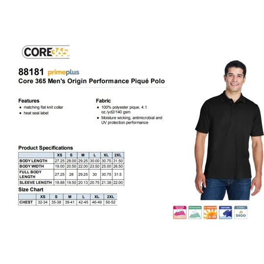 NCPA Core365 Polo Men