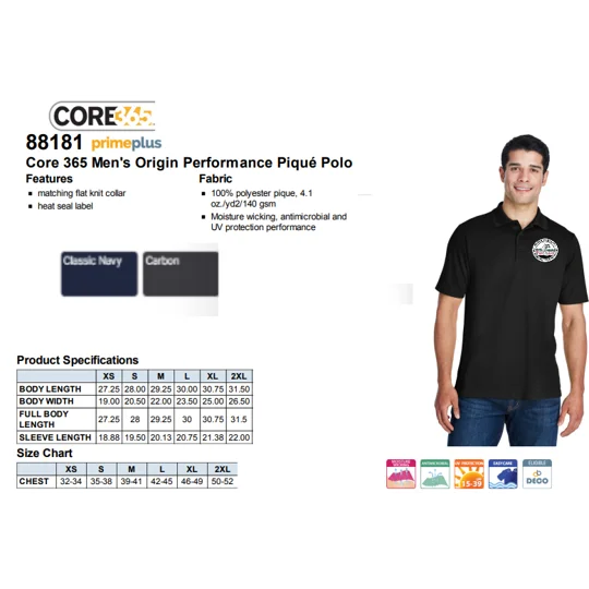 NCPA Core365 Polo Men
