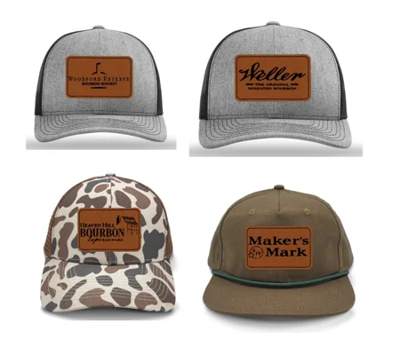 Whiskey Leather Patch Hat