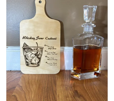 Whiskey Sour Display Cutting Board
