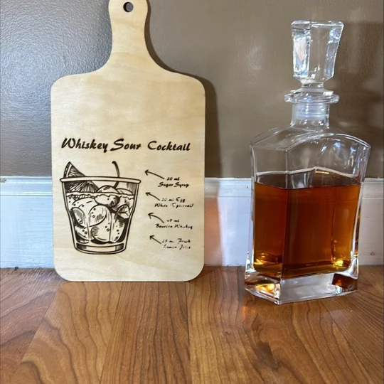 Whiskey Sour Display Cutting Board