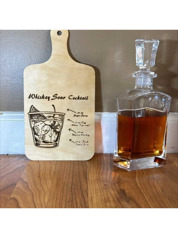 Whiskey Sour Display Cutting Board