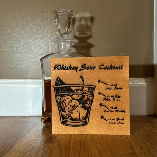 Whiskey Sour Recipe display
