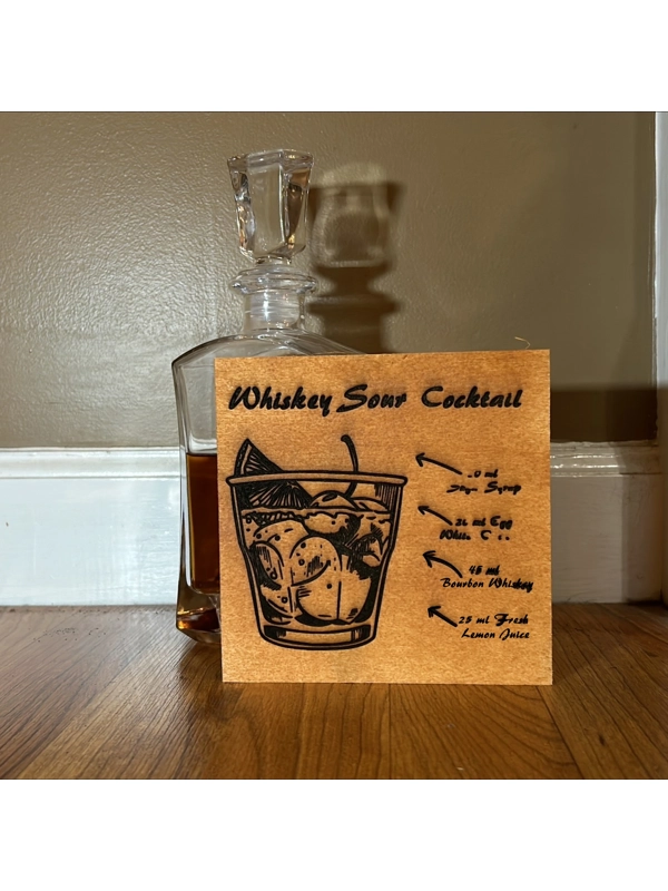 Whiskey Sour Recipe display