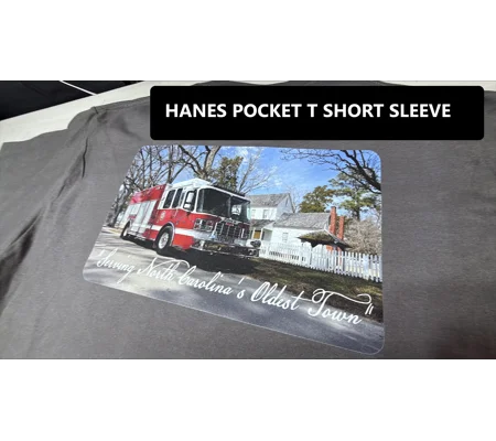 Hanes Pocket T Truck Design Short Sleeve