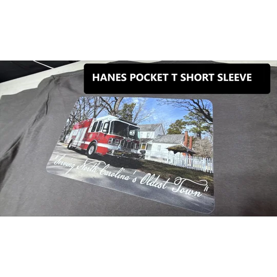Hanes Pocket T Truck Design Short Sleeve