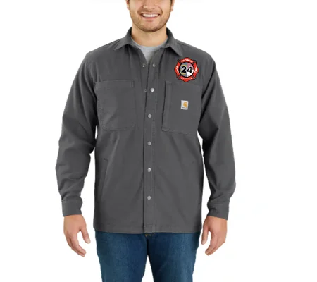 SW CANVAS FLEECE-LINED SNAP-FRONT SHIRT