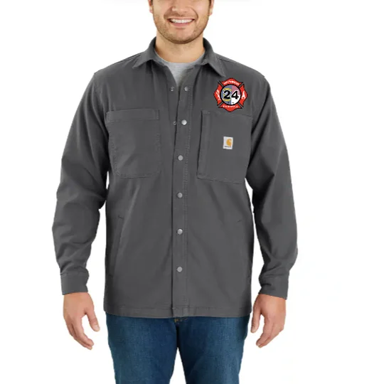 SW CANVAS FLEECE-LINED SNAP-FRONT SHIRT
