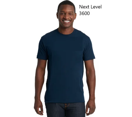 Next Level 3600 Navy Short Sleeve-Employee Only