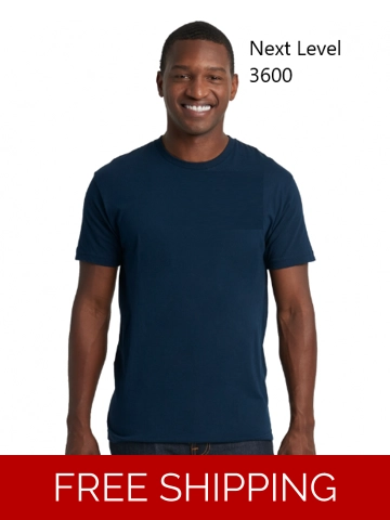 Next Level 3600 Navy Short Sleeve-Employee Only