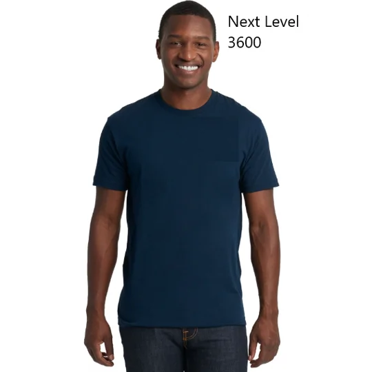 Next Level 3600 Navy Short Sleeve-Employee Only