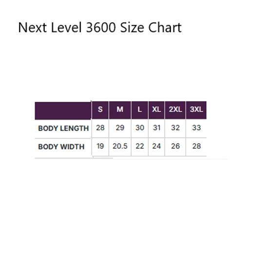 Next Level 3600 Purple Short Sleeve-Employee Only
