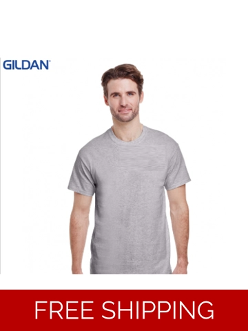Officer Gildan Ultra Gray Short Sleeve-Employee Only