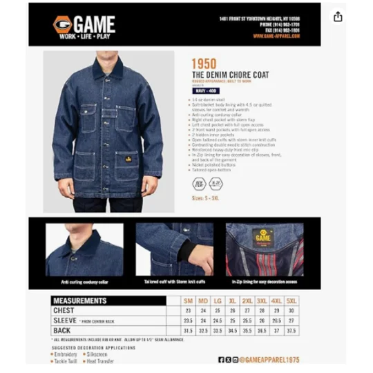 HUGO FD GAME CHORE JACKET