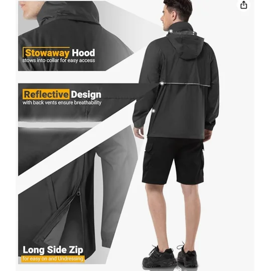 LCEM 1/4 ZIP RAIN/WIND PULLOVER