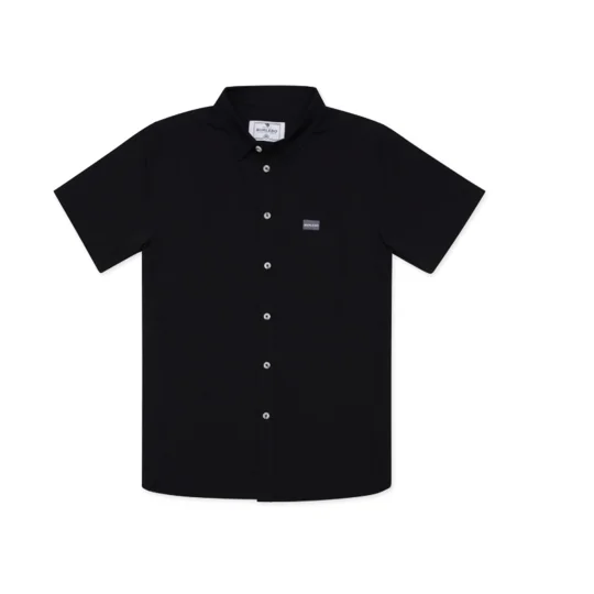 Performance Button Up - Heather Black