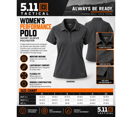 LCES FT 5.11 POLO WOMENS