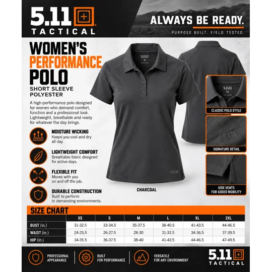 LCES FT 5.11 POLO WOMENS
