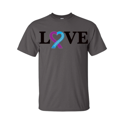LOVE_Short sleeve_Charcoal
