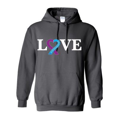 Charcoal Sweatshirt_White Text