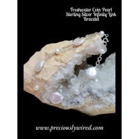 Pearl Coin White Infinity Link St..