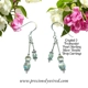 Crystal & Pearl Sterling Double Drop Earrings