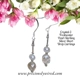Crystal & Pearl Sterling Short Drop Earrings