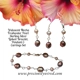 Pearl Iridescent Mocha Sterling Linked Set
