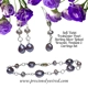 Pearl Soft Violet Sterling Linked Set