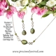 Peridot Deep Sage Pearl Sterling Chain Infinity ..