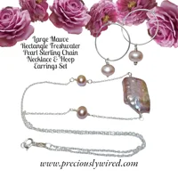 Pearl Large Pink-Mauve Rectangle ..