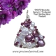 Rhodolite Garnet Pearl Sterling silver Wire wrap..