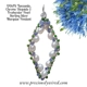 Tanzanite Diopside Pearl Sterling Silver Elongat..