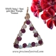 Ruby Opal Gold filled Triangle OOAK Pendant