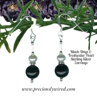 Black Onyx Bali Sterling Short Dr..