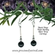 Black Onyx Plain Sterling Drop Earrings