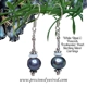 Opal Peacock Pearl Sterling Bali Drop Earrings
