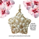 Pearl Cream Gold Filled Wire Wrapped Star OOAK P..