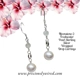 Pearl Moonstone Sterling Wrapped Drop Earrings