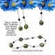 Lapis Golden Moss Pearl Sterling Linked Set
